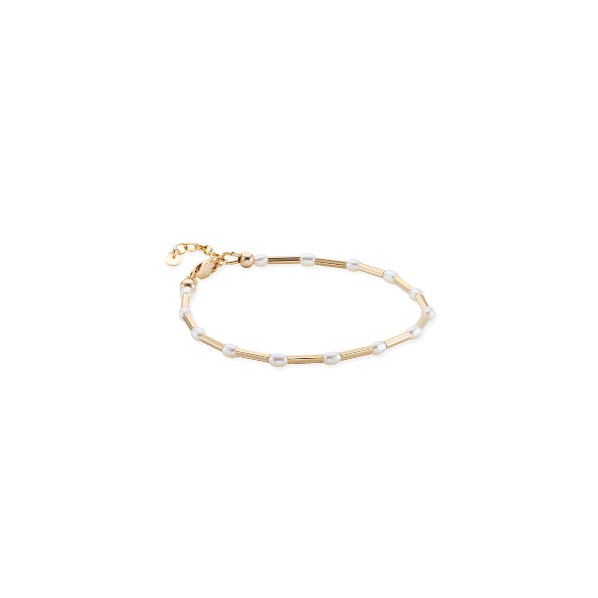14kt GoldFill/Pearl Linear Bracelet