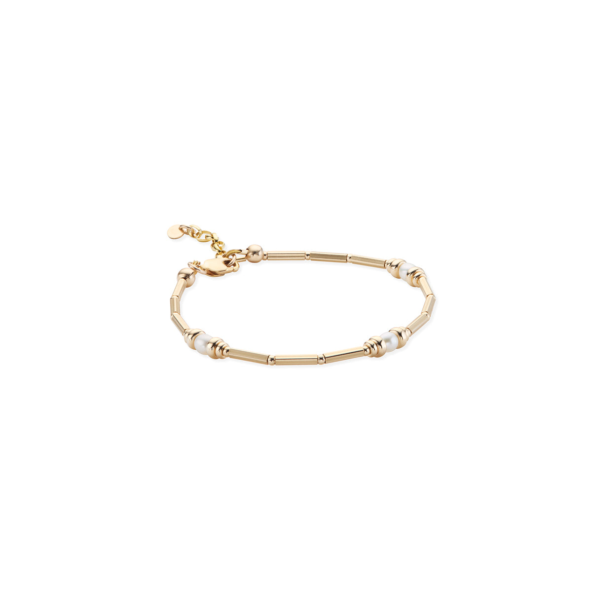 14kt GoldFill/Pearl Rondelle Bracelet
