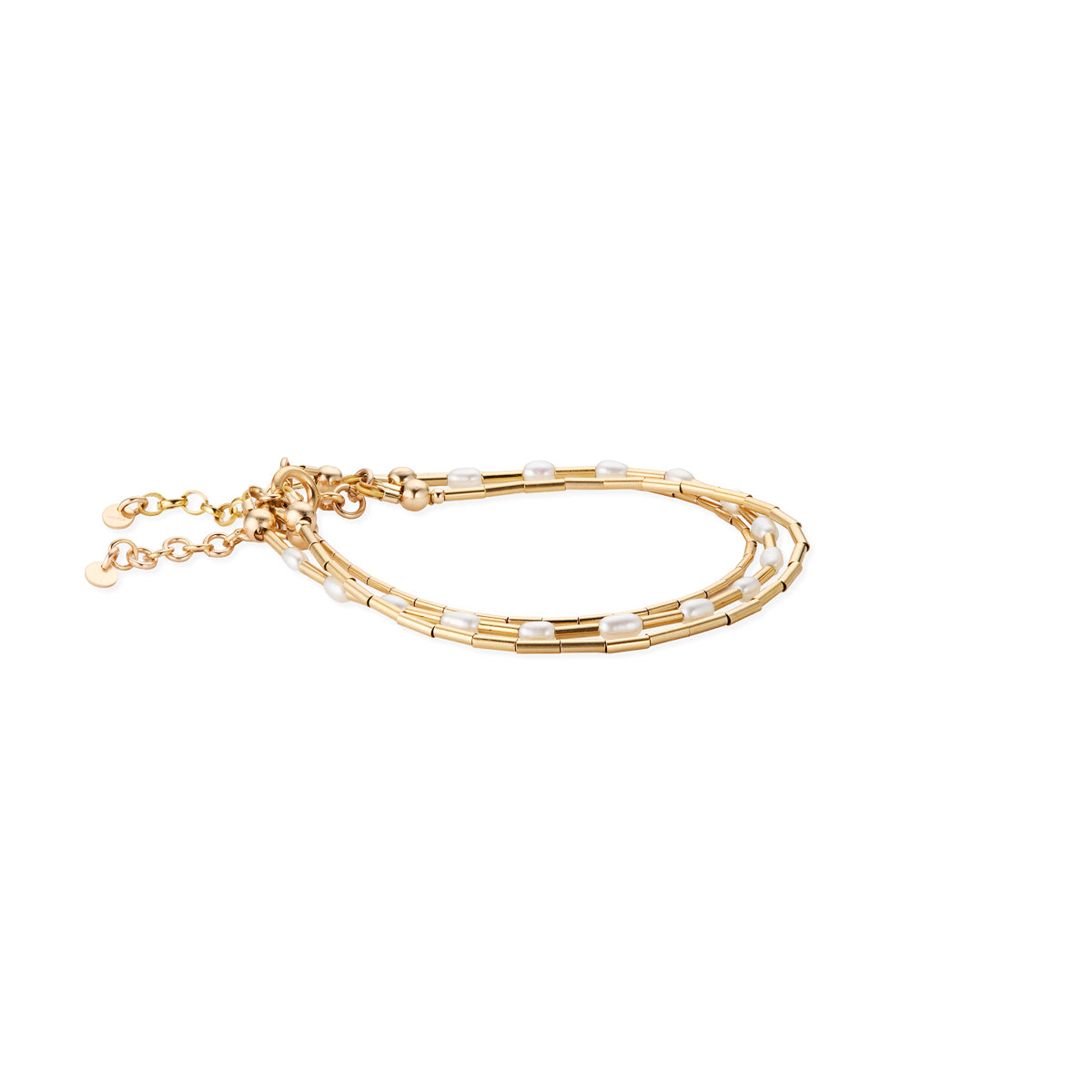 14kt GoldFill/Pearl Renew Triple Bracelet