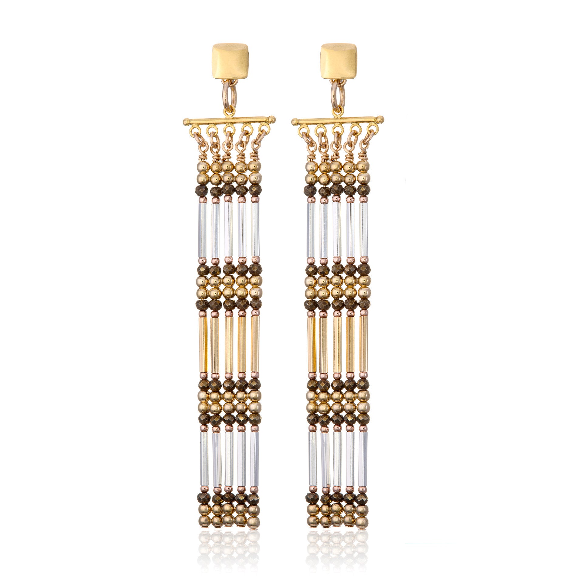14kt GoldFill Woven Statement Earrings