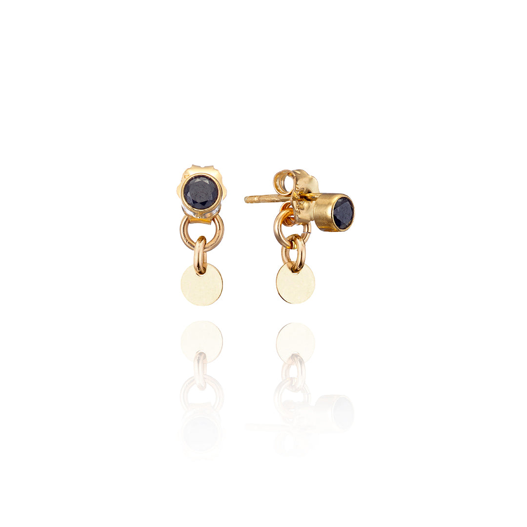 14kt GoldFill Black Backdrop Earstuds