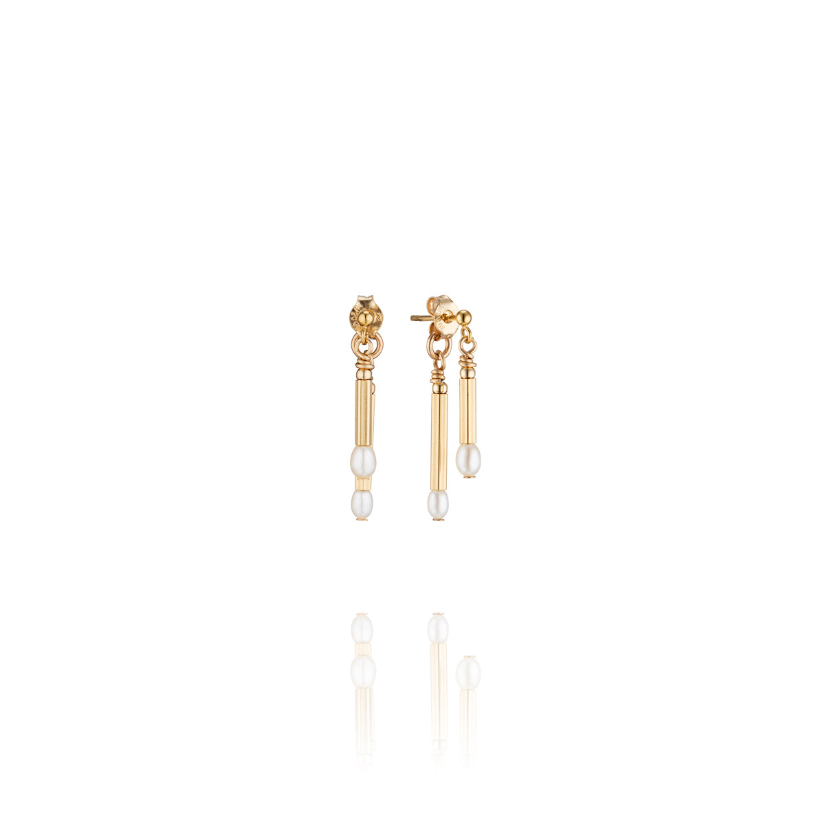14ktGoldFill/Pearl Renew Seed Pearl Double Drops