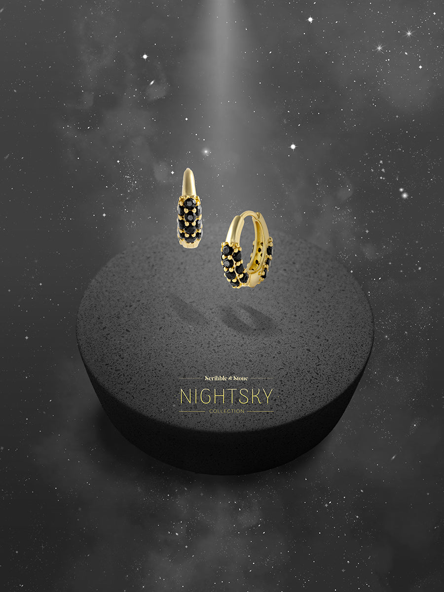 Constellation Mini Hoops - Vermeil/Cubic Zirconia