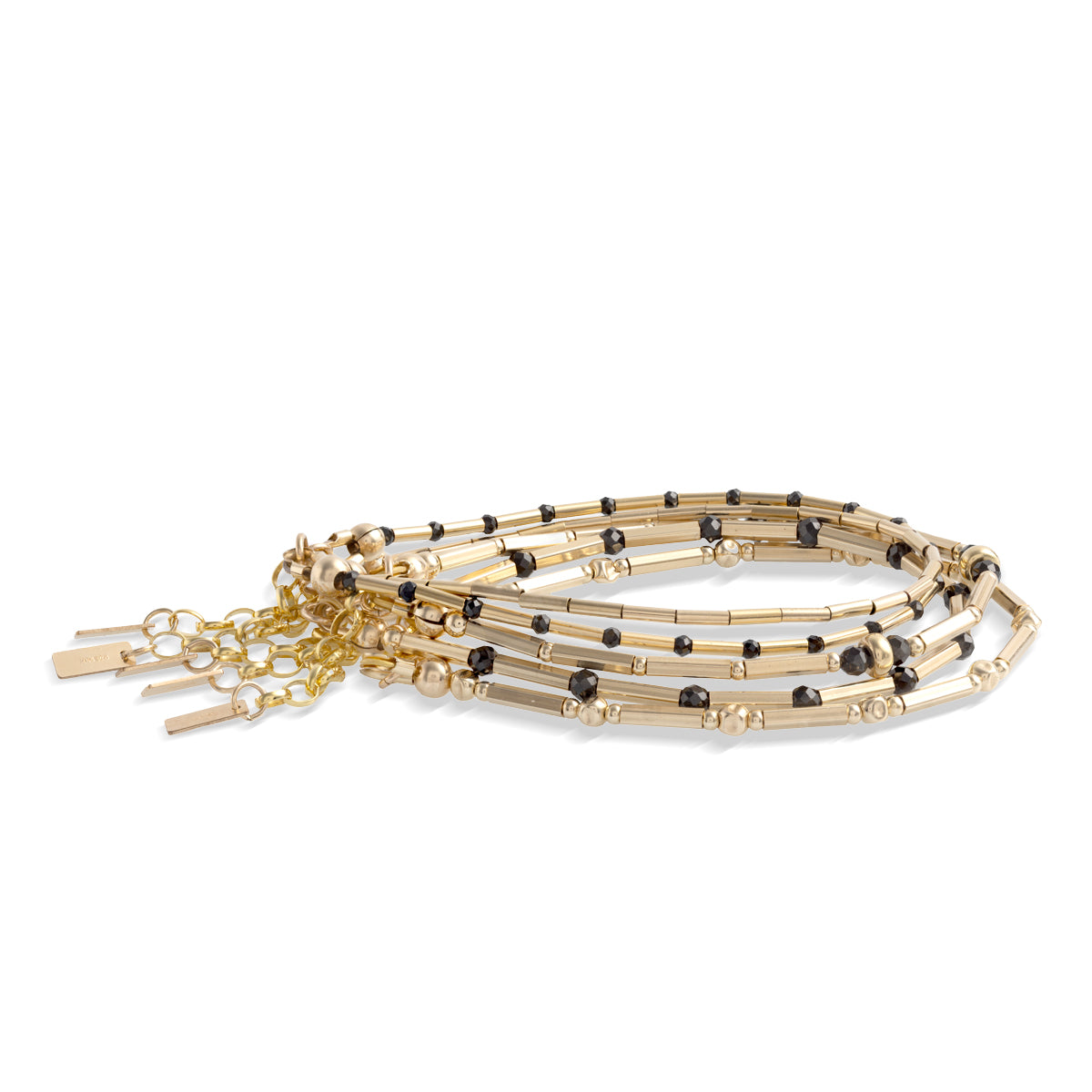 Nightsky Bracelets / Quintiple -14kt GoldFill/Spinel Gemstones