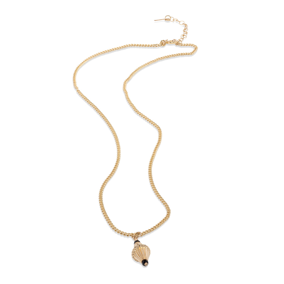 Nightsky Cylinder Pendant - 14kt GoldFill/Spinel