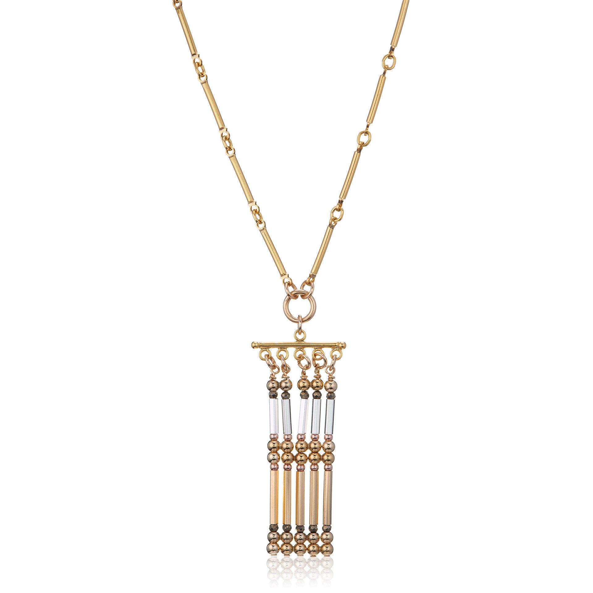 14kt GoldFill Woven Statement Pendant