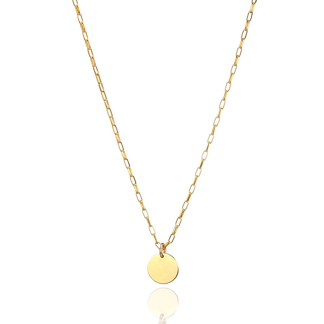 14kt GoldFill Disc Necklace/Link