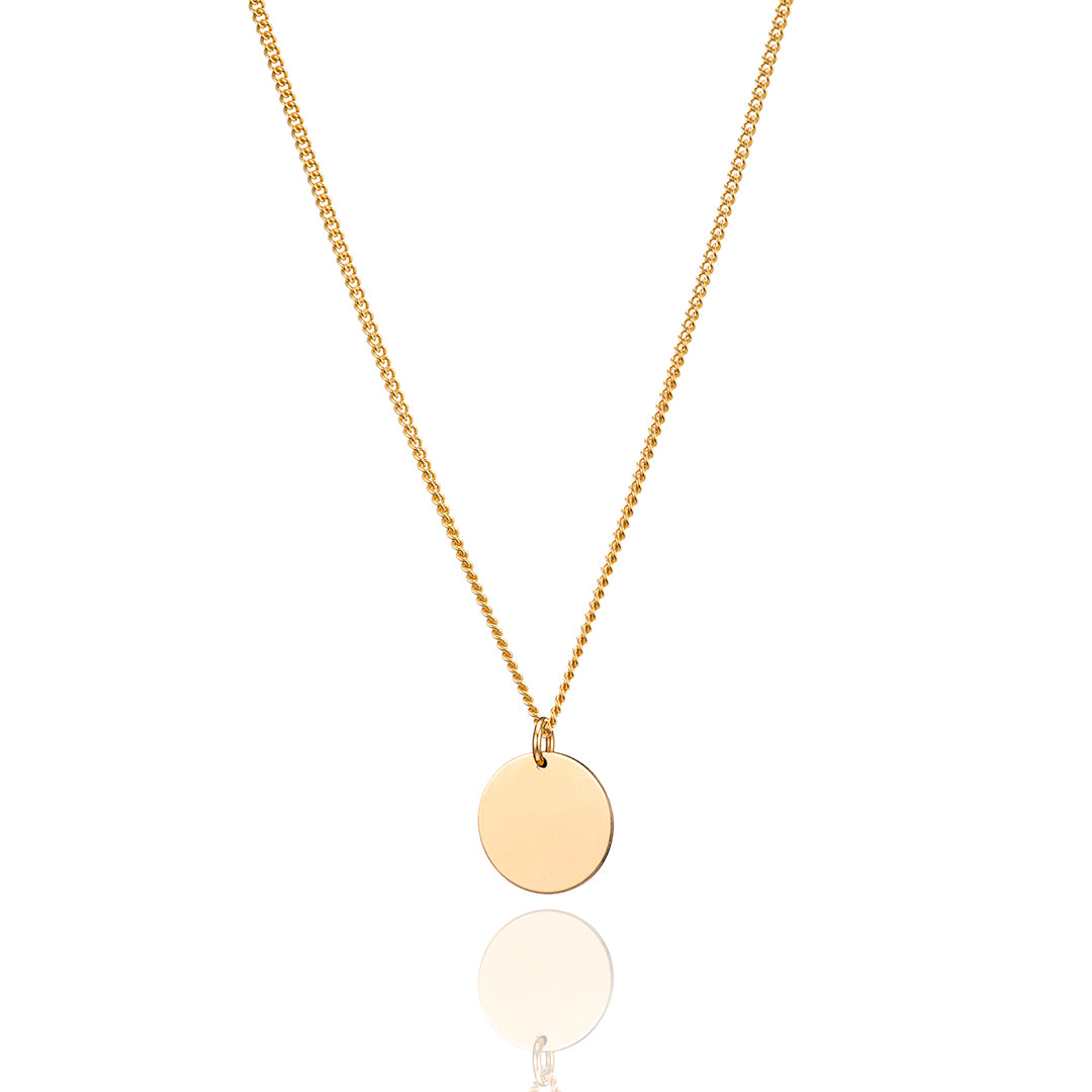 14kt GoldFill Disc /Curb Chain