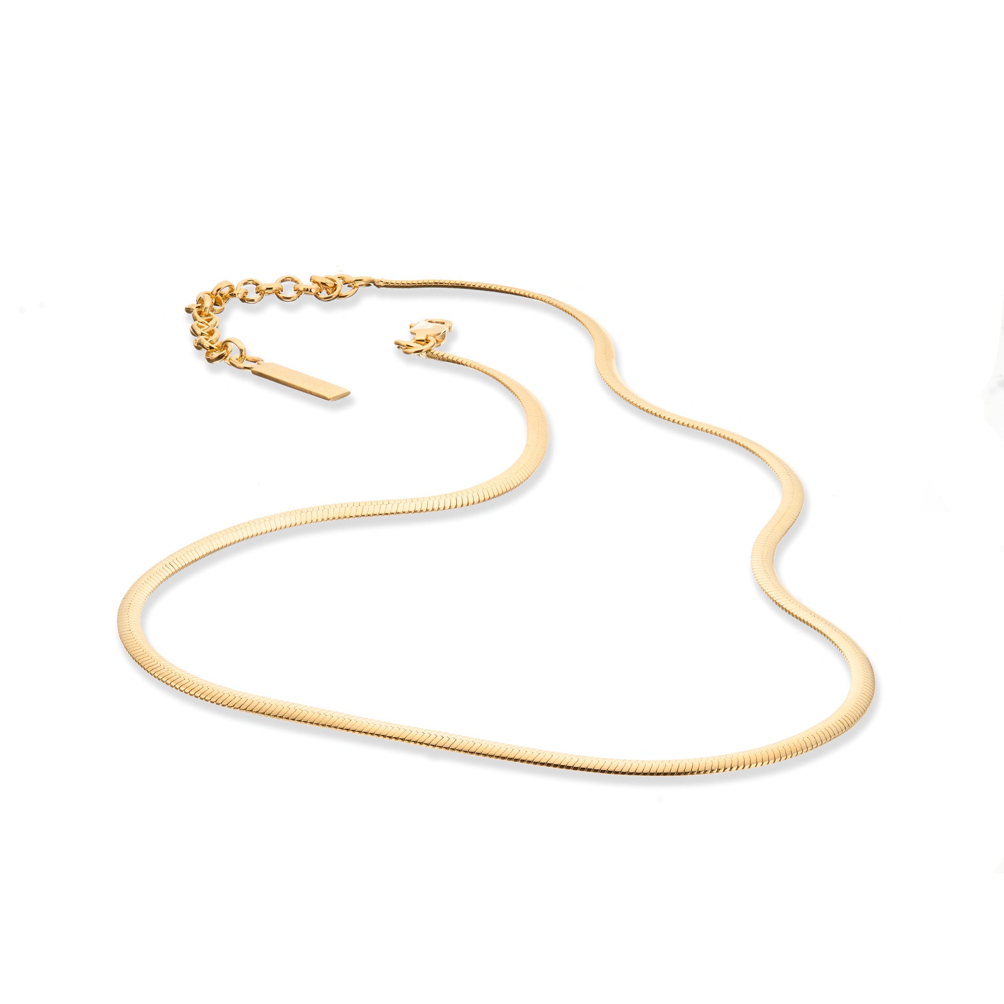 Orbit Necklace (Heavy Snake Chain) - Vermeil