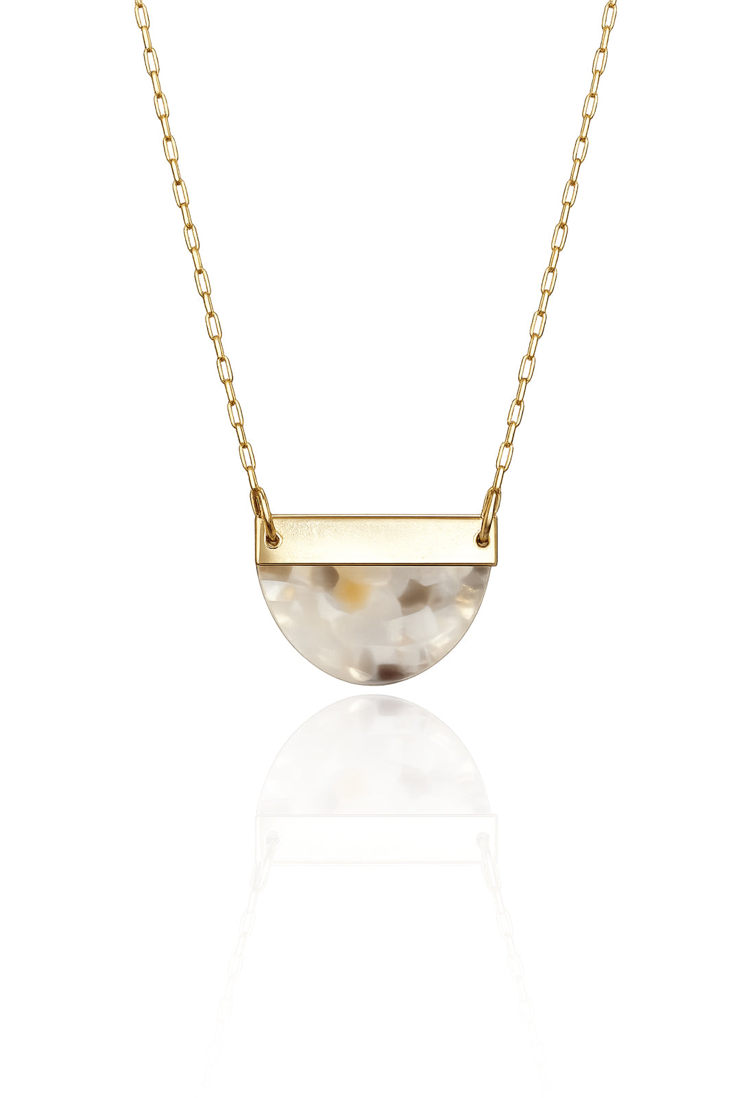 14kt GoldFill/Acetate Arch Pendant