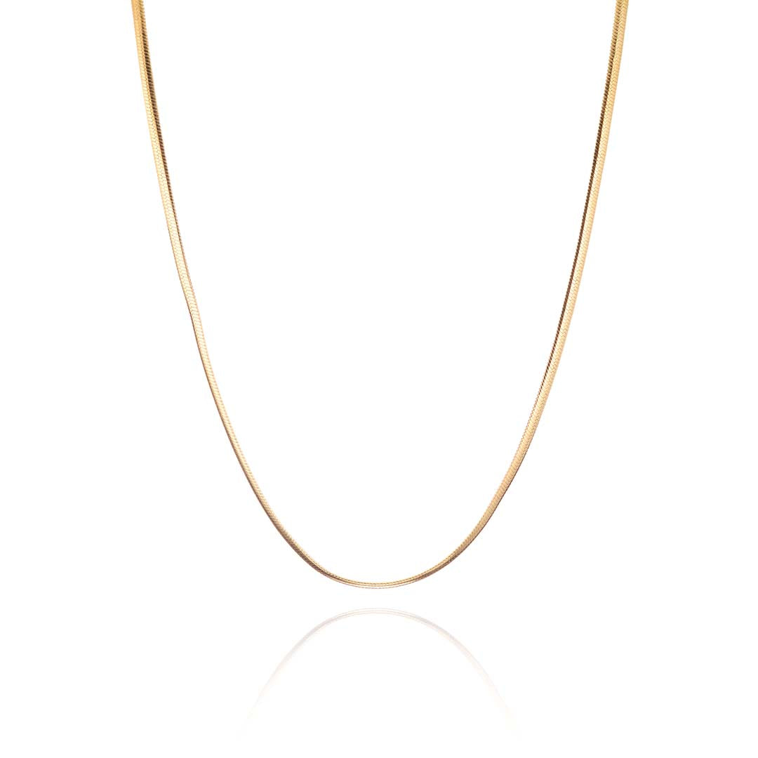 Orbit Necklace (Heavy Snake Chain) - Vermeil