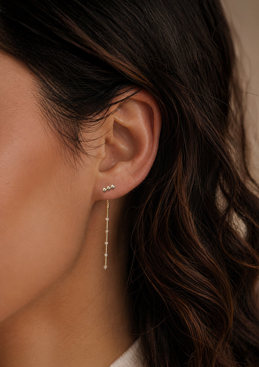 14kt GoldFill/Opal Sunset Linear Earrings - Long
