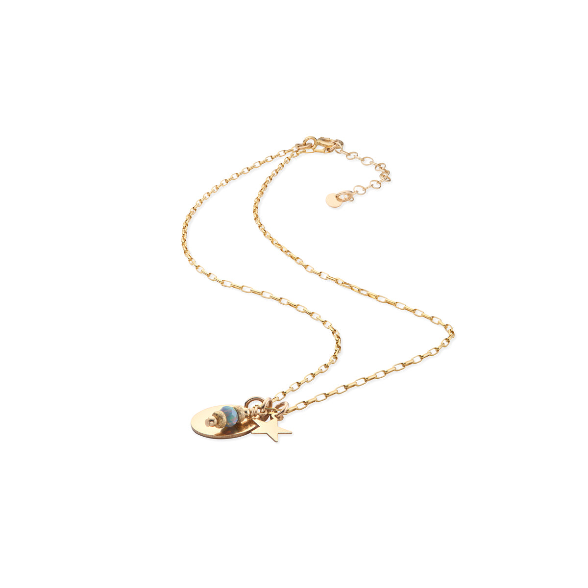 14kt GoldFill/Opal Storm Charm Pendant