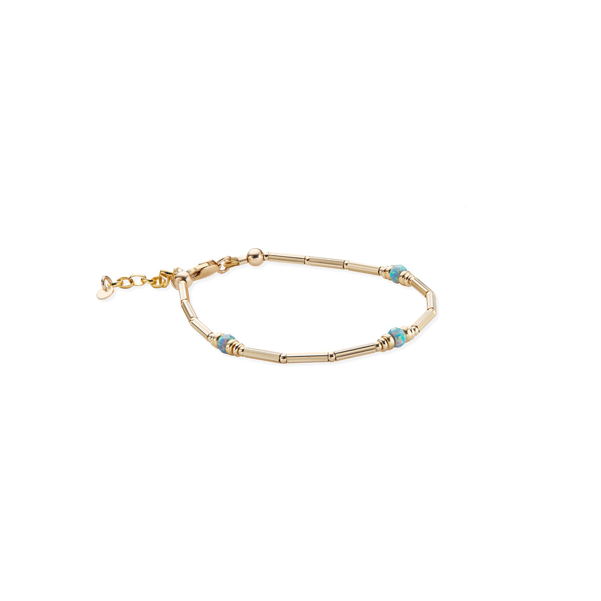 14kt GoldFill/Opal Storm Rondelle Bracelet