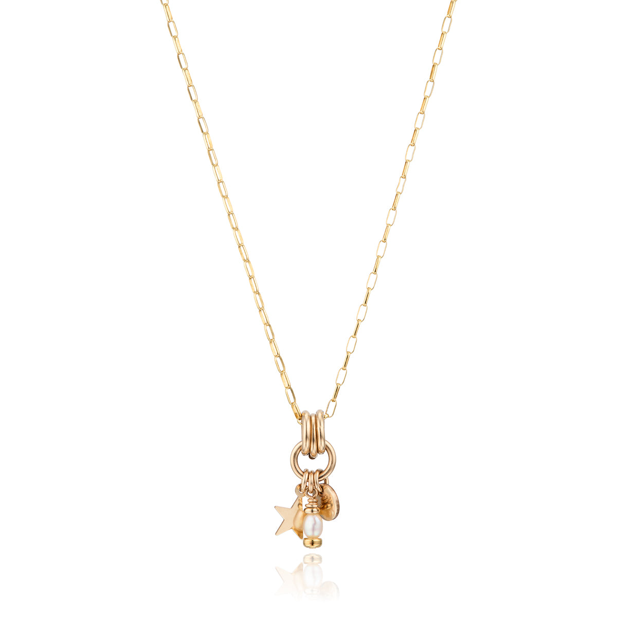 14ktGoldFill/Pearl Charm Pendant
