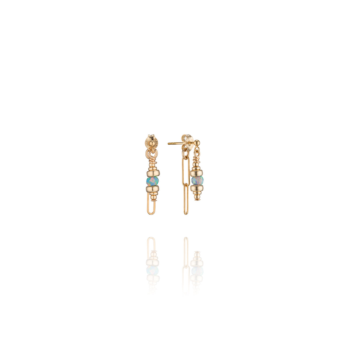 14kt GoldFill/Opal Storm Mini Studs