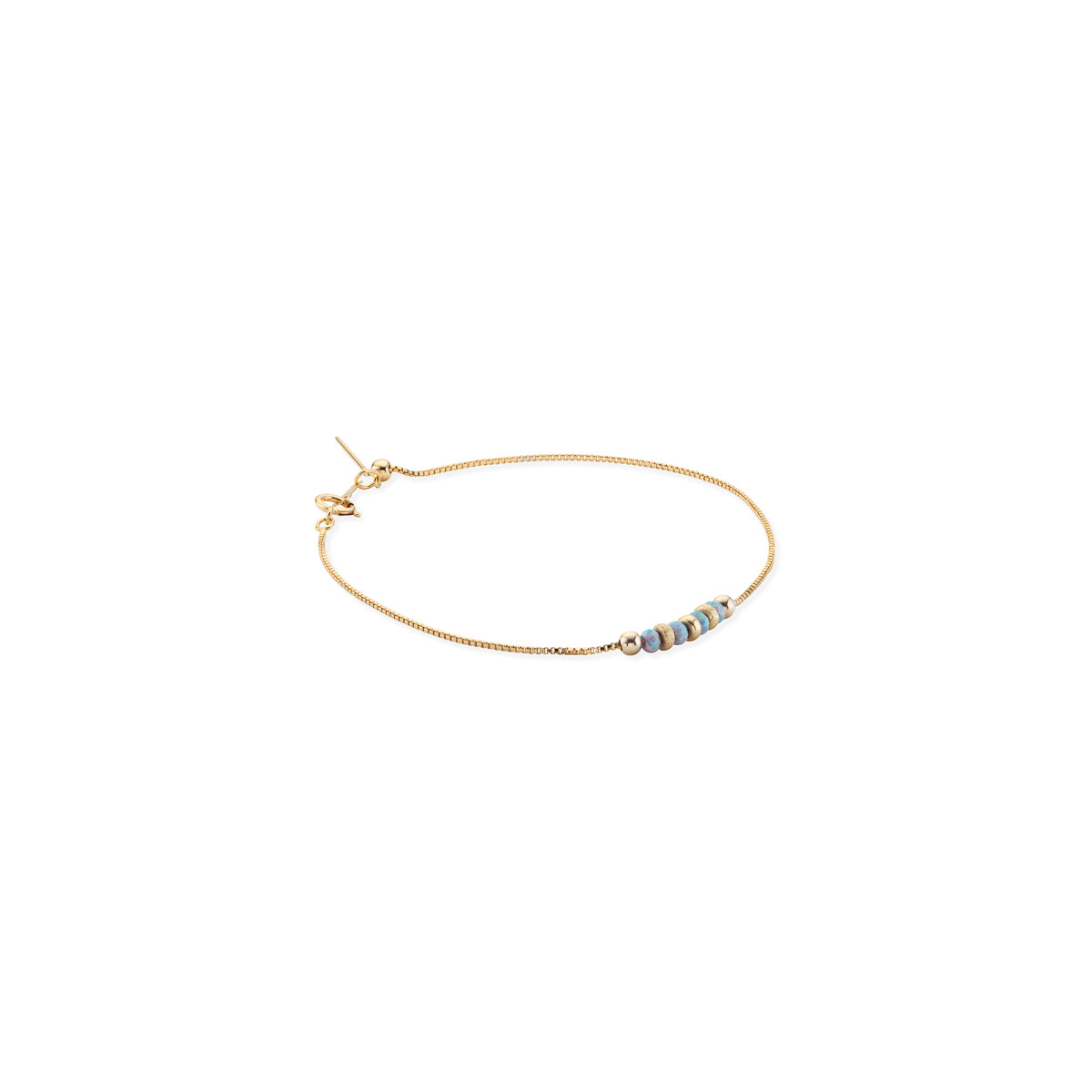 14kt GoldFill/Opal Storm Chain Bracelet