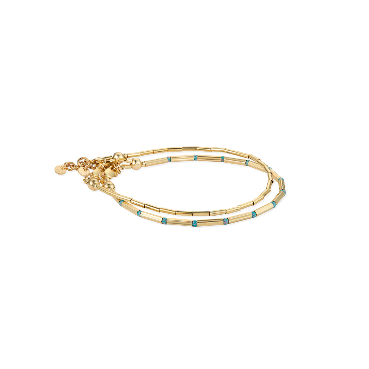 Byzantium Linear Bracelet - 14kt GoldFill/Opal