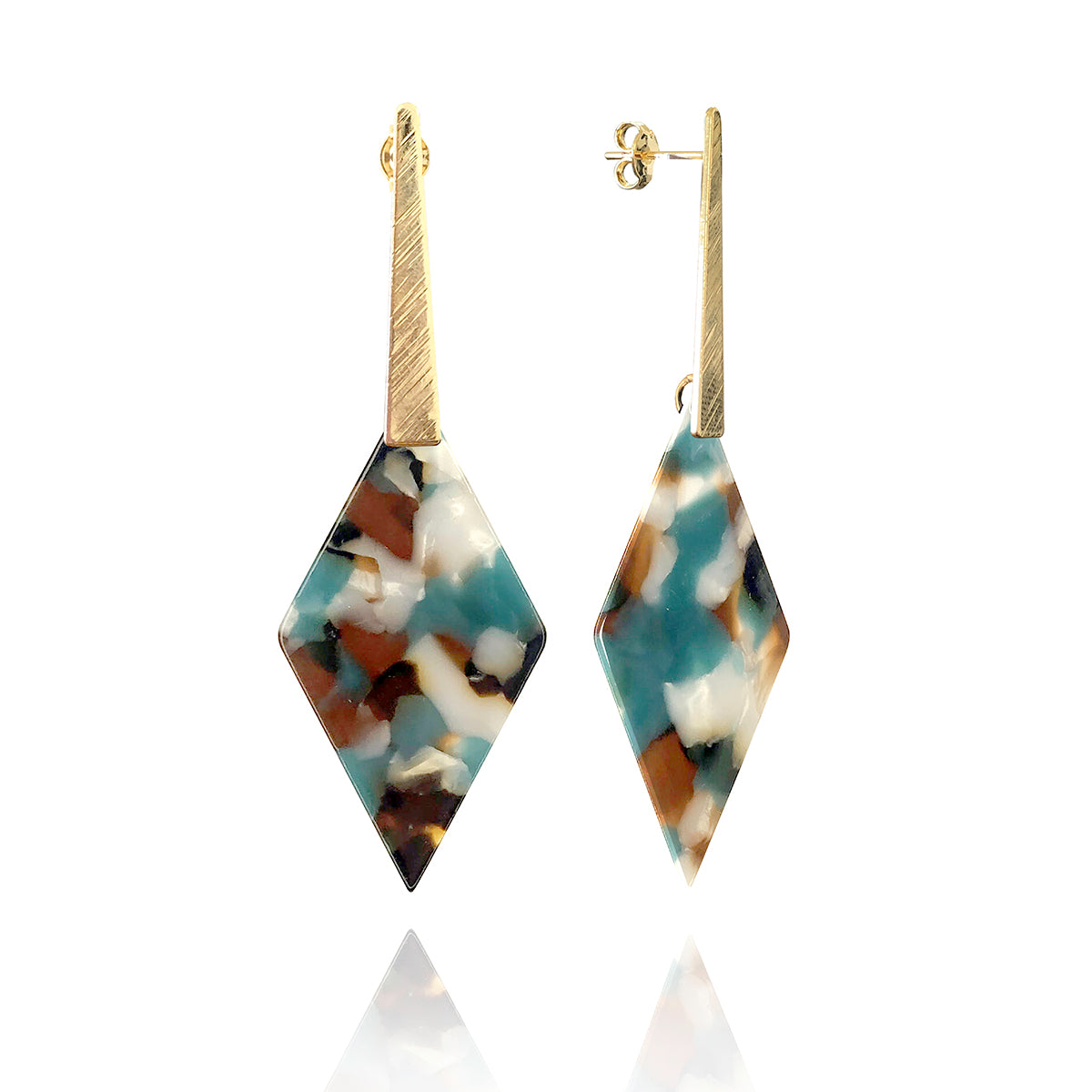 14kt Goldfill Ocean Statement Earrings