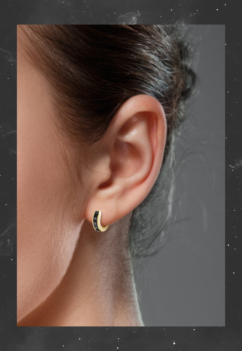 Starlight Huggies - Vermeil/Cubic Zirconia