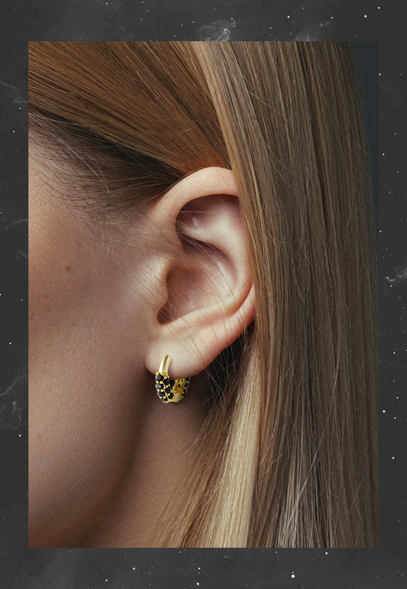 Constellation Mini Hoops - Vermeil/Cubic Zirconia