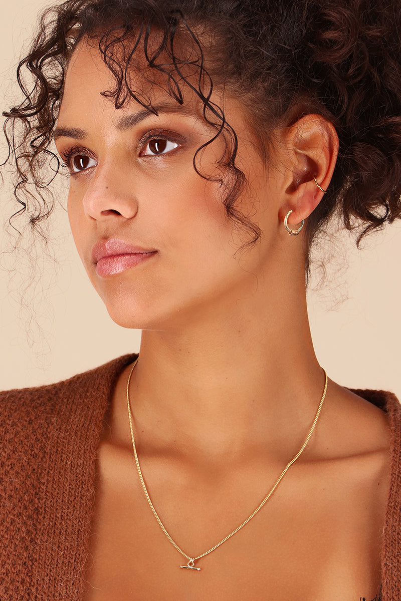 14kt GoldFill Infinity Midi Hoops