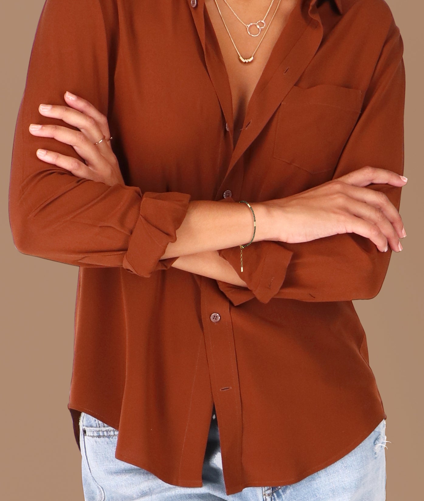 14kt GoldFill Infinity Rings Pendant