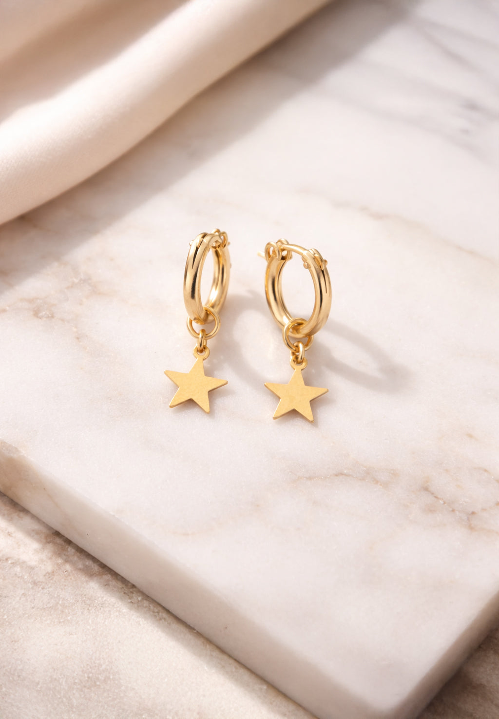 14kt GoldFill Star Huggies