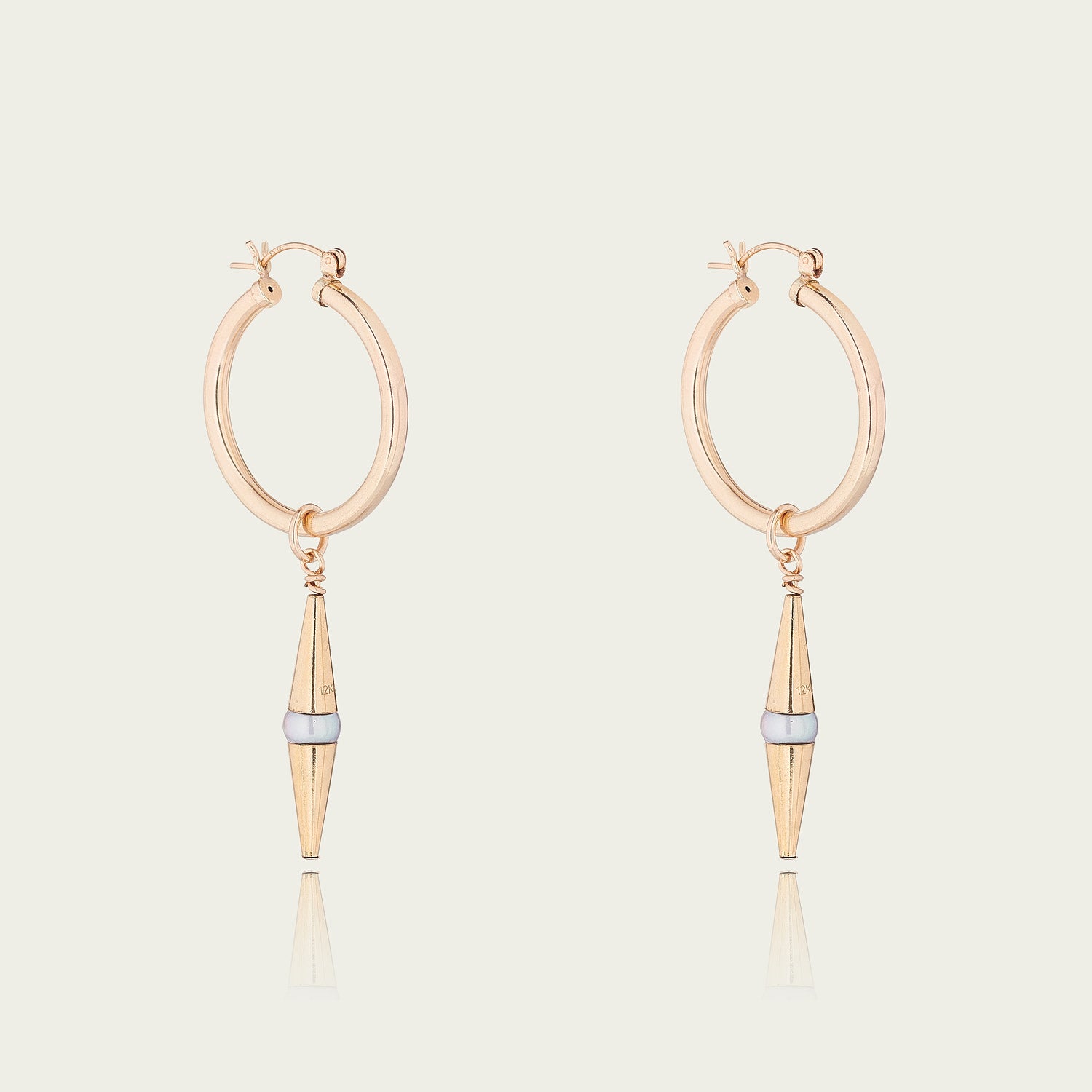 14kt GoldFill Statement Axiom Hoops