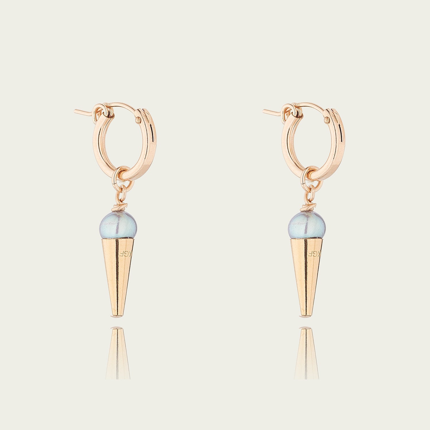 14kt GoldFill Axiom Huggie Hoops