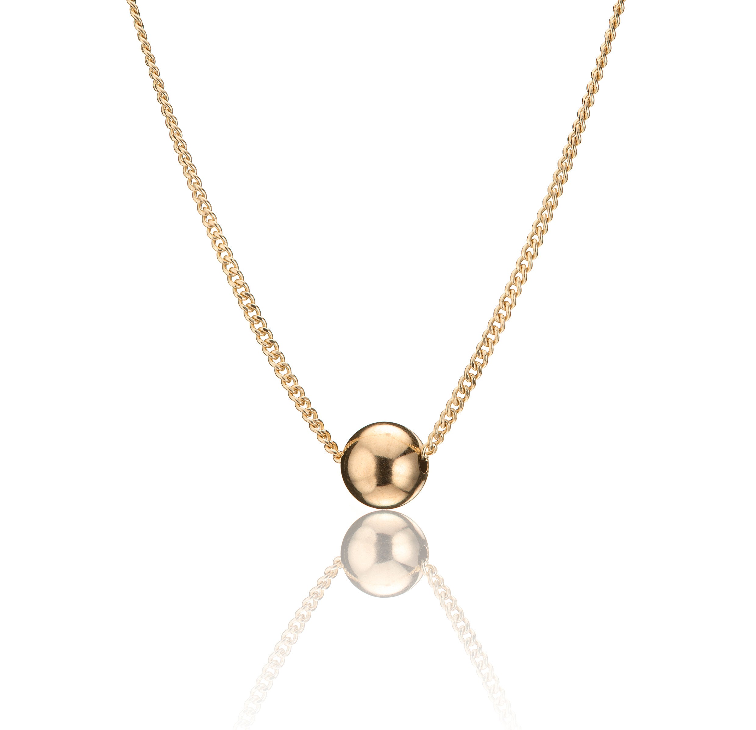 14kt GoldFill Minimalist Ball Pendant