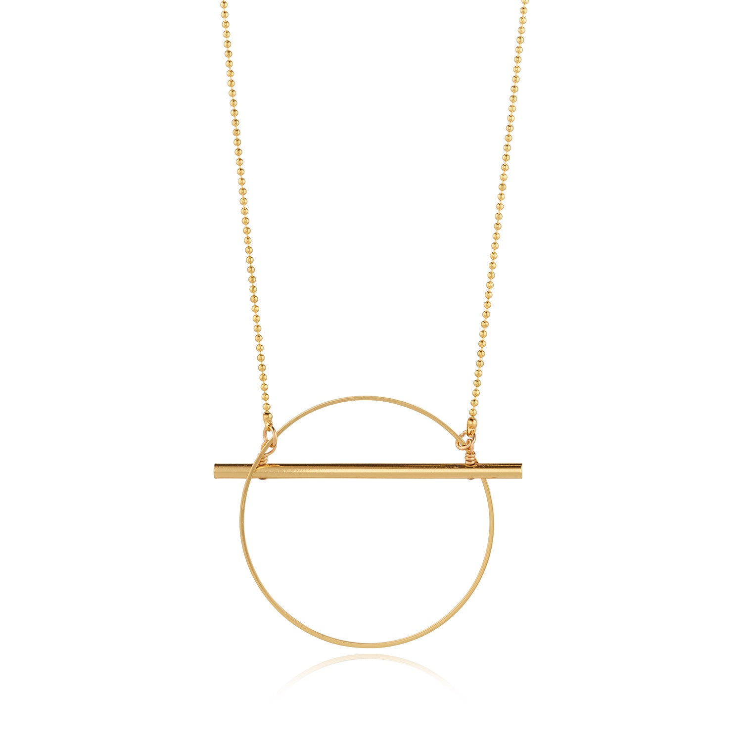 Intersect Gold Pendant