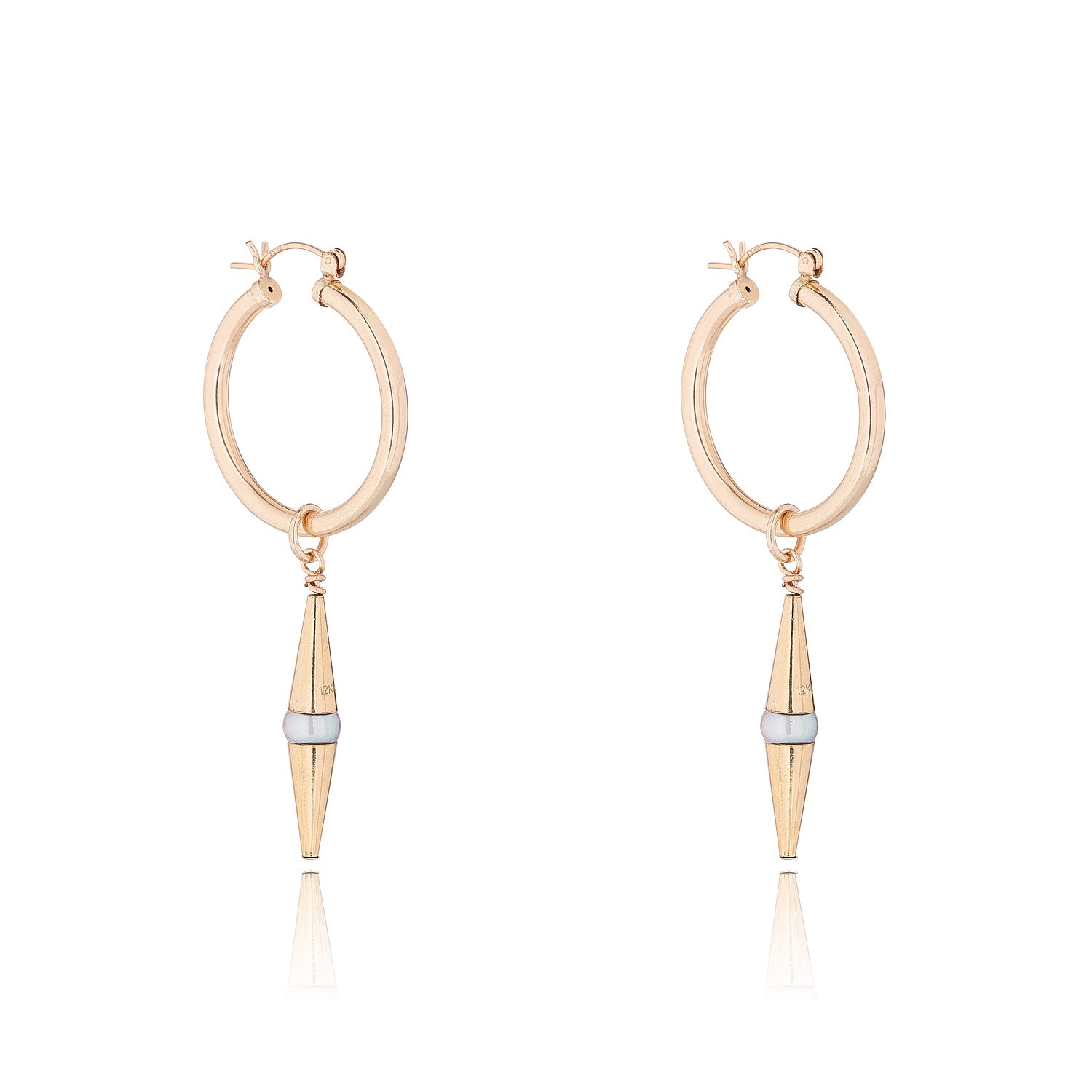 14kt GoldFill Statement Axiom Hoops