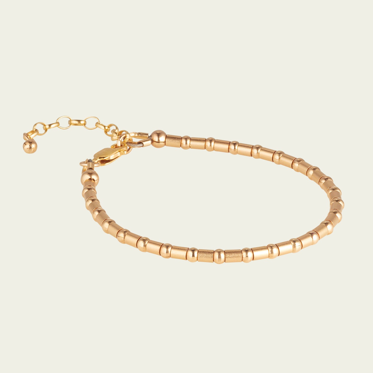 14kt GoldFill Crimp Bead Bracelet