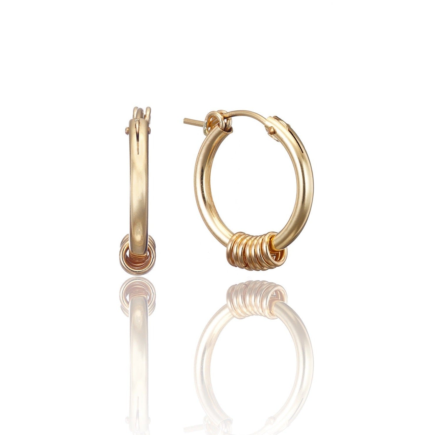 14kt GoldFill Infinity Midi Hoops