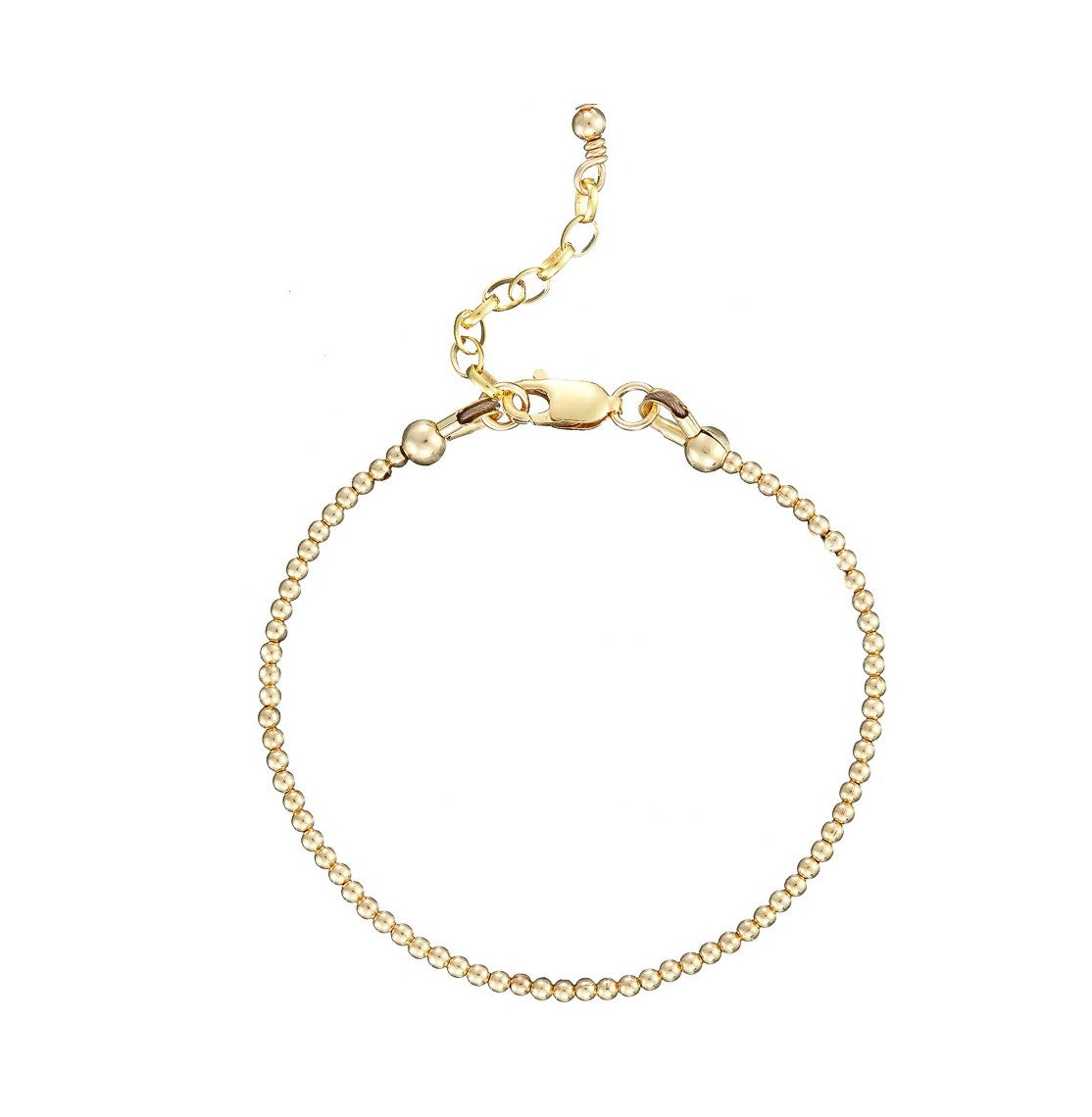 14kt Goldfill Beaded Bracelet - Set of Three