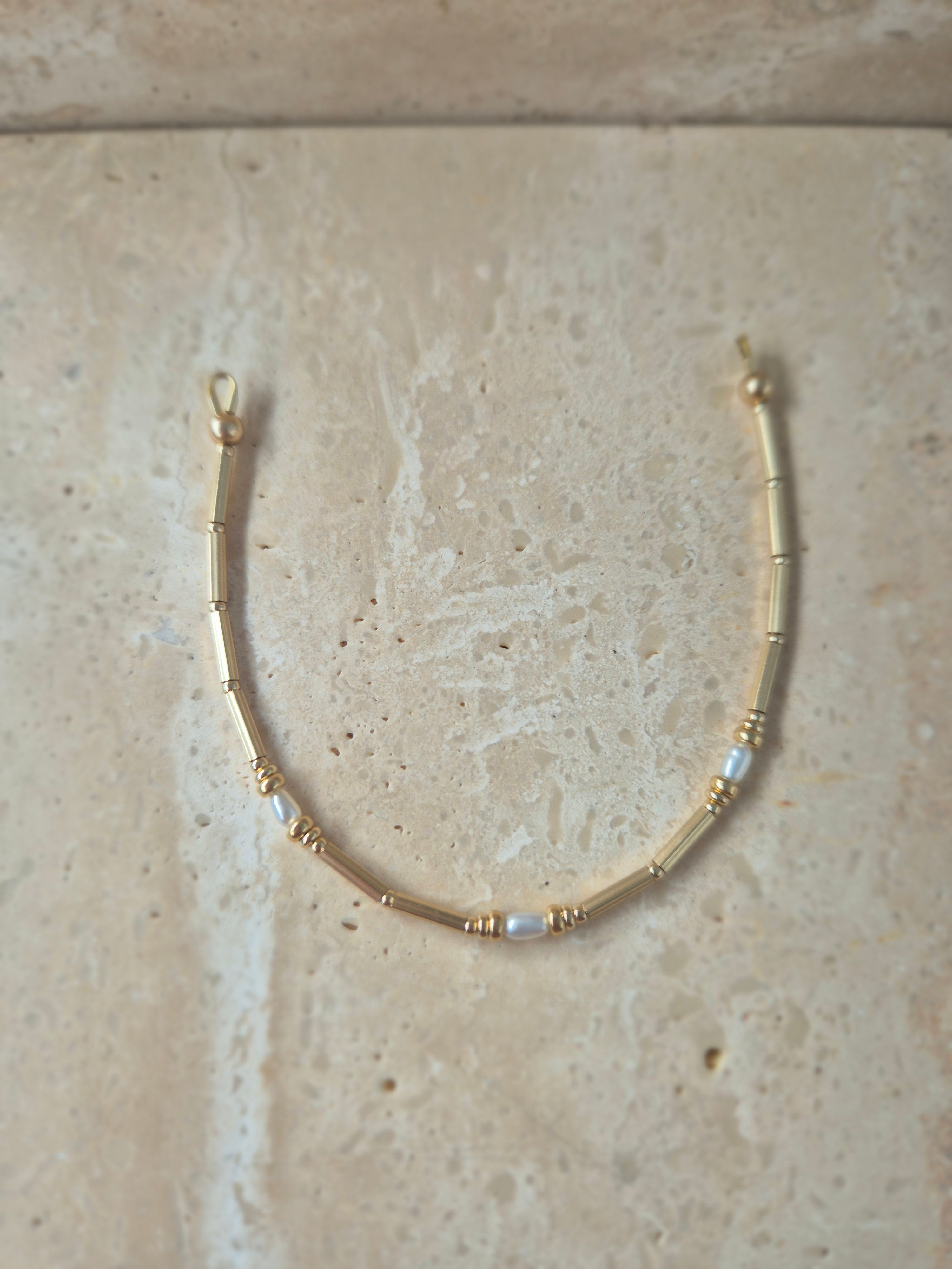 14kt GoldFill/Pearl Renew Rondelle Bracelet