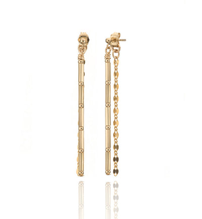 14kt GoldFill Linear Long Earrings
