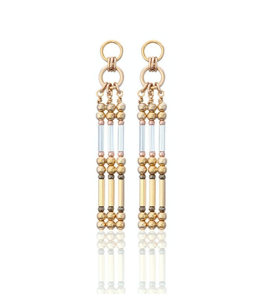 14kt GoldFill Woven Trinity Earrings