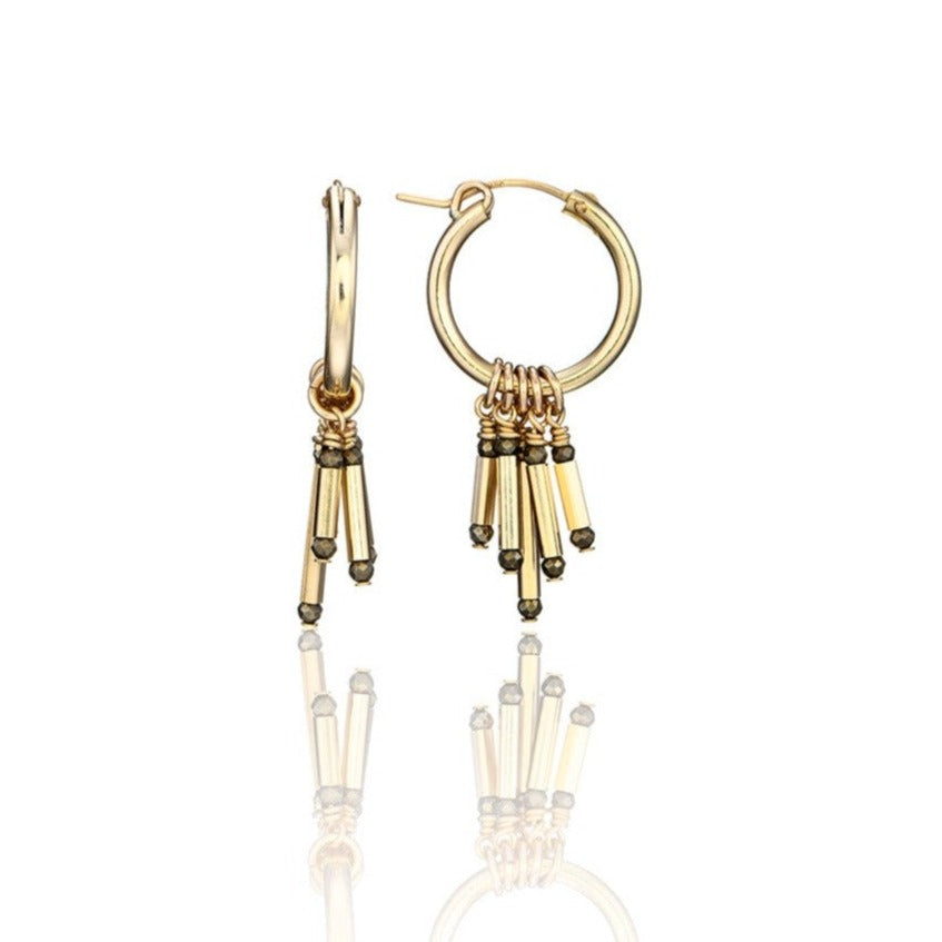 14kt GoldFill Sunray Midi Hoops