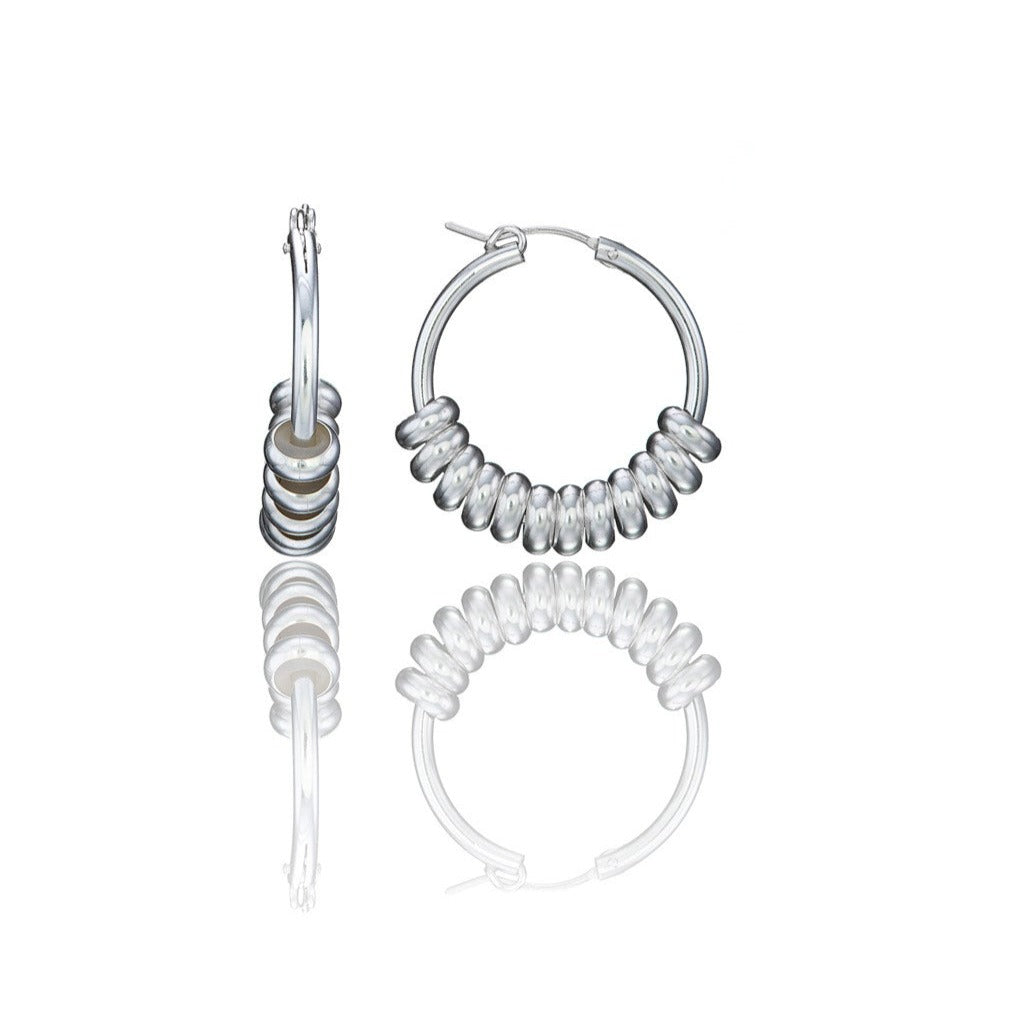 Chunky Statement Hoops - Sterling Silver
