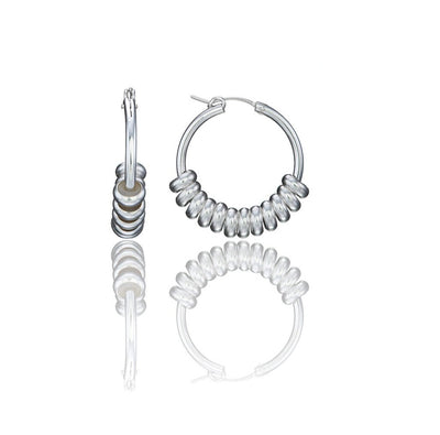 Chunky Statement Hoops - Sterling Silver