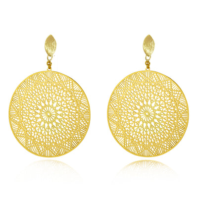 Moroccan Disc Earrings