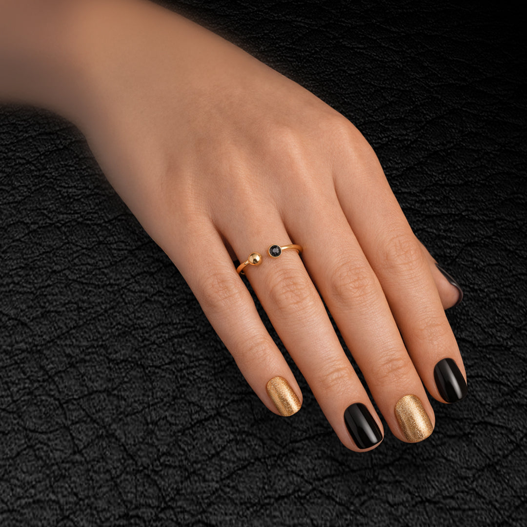 Orbit Ring - Vermeil/Cubic Zirconia