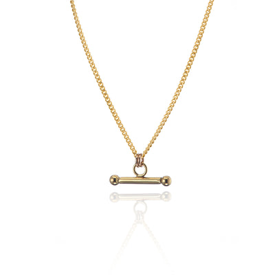 14kt GoldFill TBar Link Chain