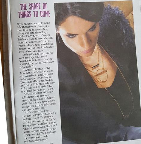 Intersect Gold Pendant