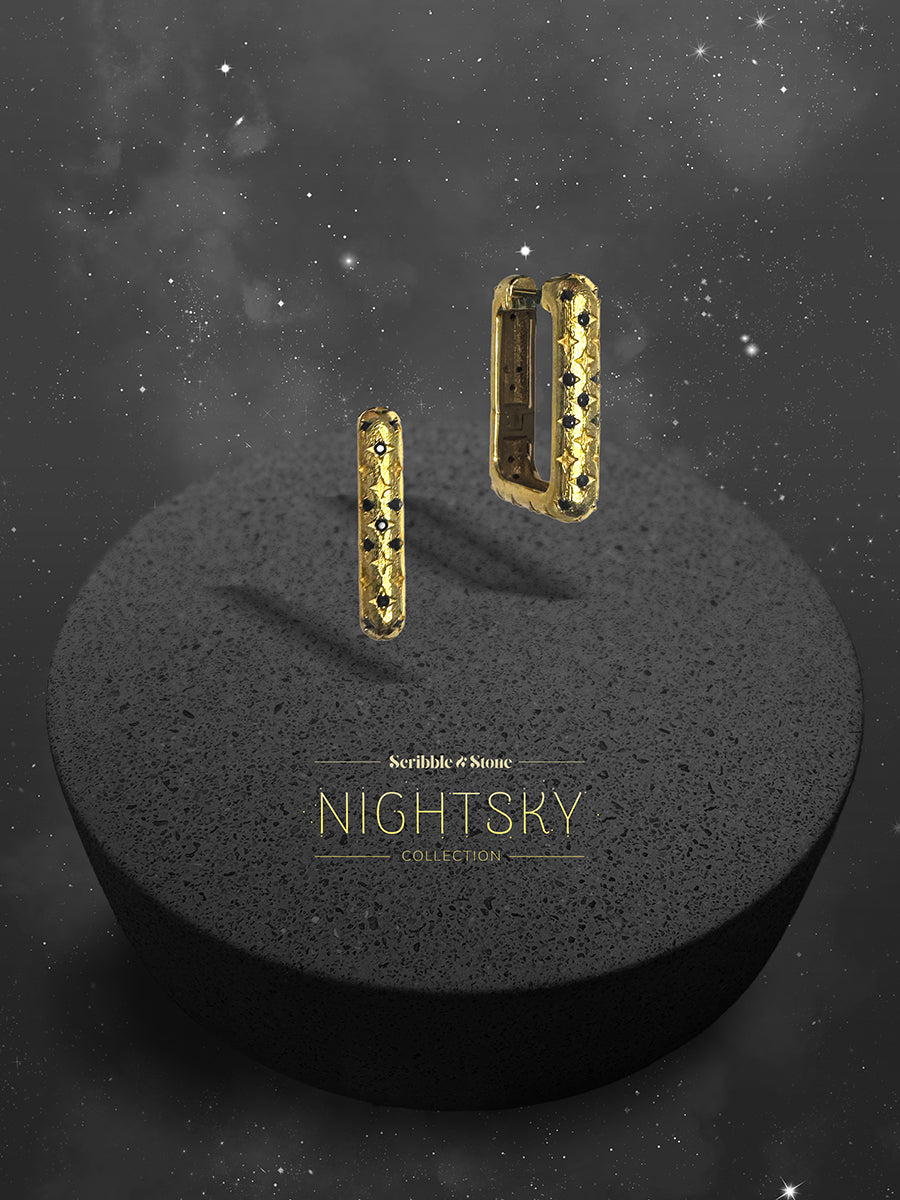 Starry Night Earrings - Vermeil/Cubic Zirconia