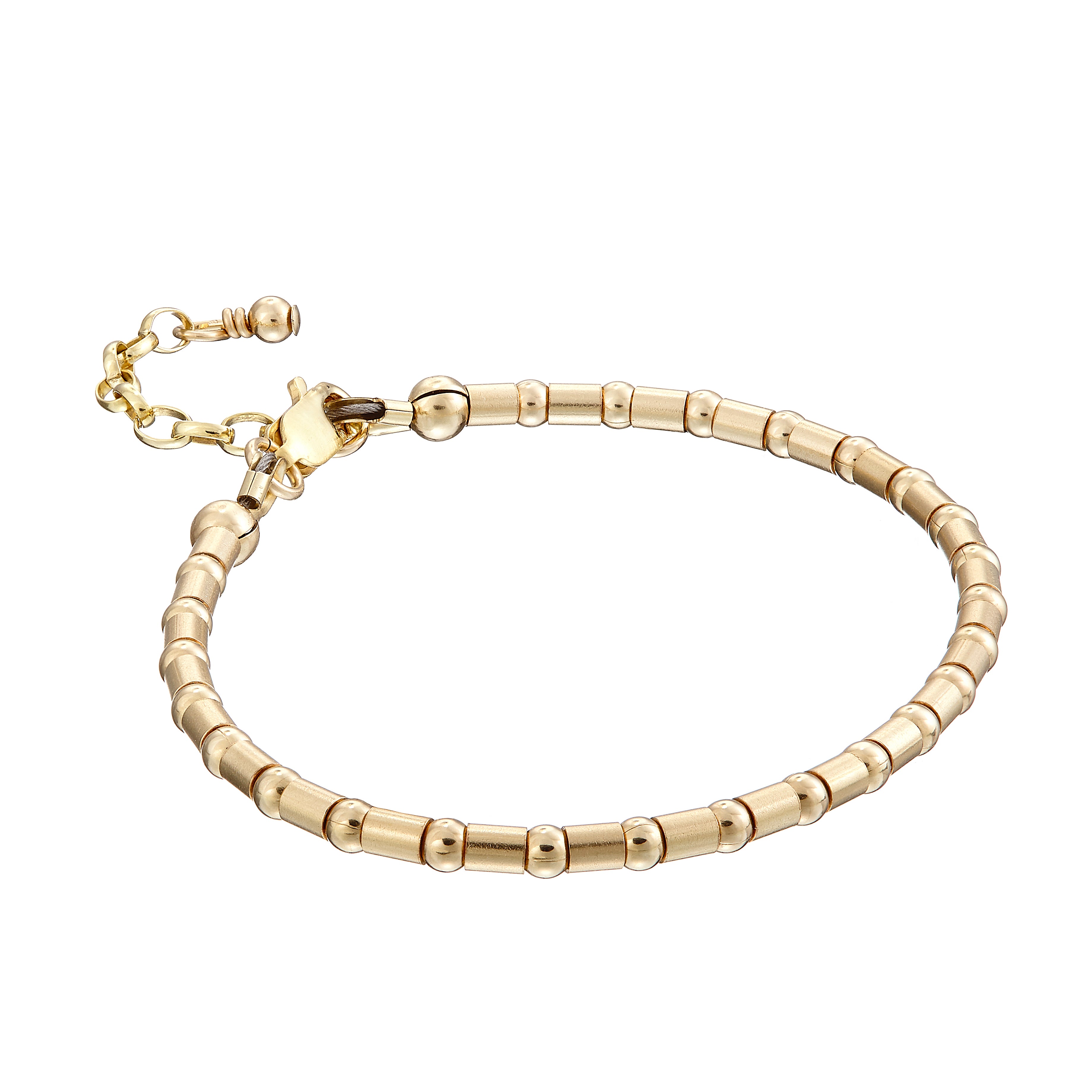 14kt Goldfill Beaded Bracelet - Set of Three