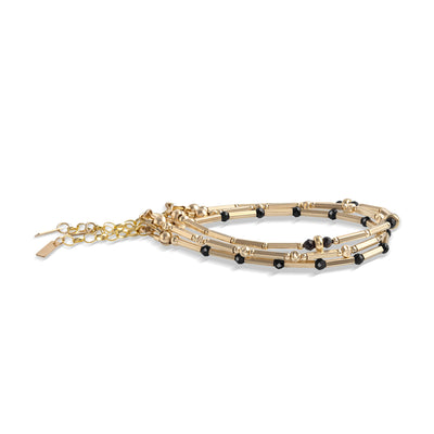 Nightsky Bracelets / Triple -14kt GoldFill/Spinel