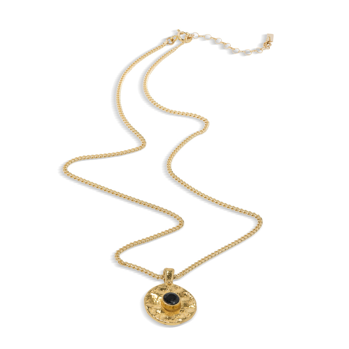 Cosmic Disc Pendant - Vermeil/Cubic Zirconia